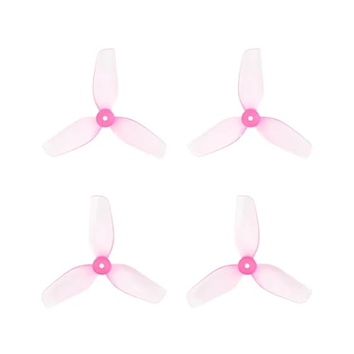 16 Paar 31 mm Propeller, leichte Propeller, 1,0 mm Welle, passend for 0702 bürstenlosen Motor, FPV, Meteor65 Pro, Air65, RC Quadcopter(16Pairs Pink) von LiiZZi