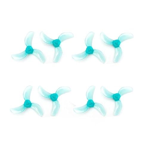 16 Paare (16CW + 16CCW) 1208 3-Blatt / 1209 4-Blatt 31 mm PC-Propeller 0,8 mm 1 mm 1,5 mm Passend for FPV Freestyle Tinywhoop Drohnen(1208 1.0mm Blue) von LiiZZi