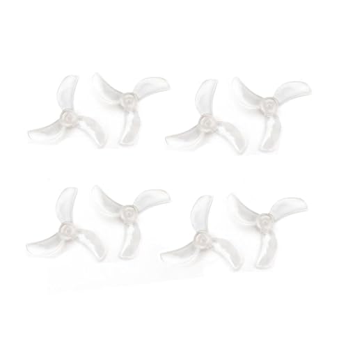 16 Paare (16CW + 16CCW) 1208 3-Blatt / 1209 4-Blatt 31 mm PC-Propeller 0,8 mm 1 mm 1,5 mm Passend for FPV Freestyle Tinywhoop Drohnen(1208 1.0mm Clear) von LiiZZi