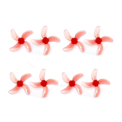 16 Paare (16CW + 16CCW) 1208 3-Blatt / 1209 4-Blatt 31 mm PC-Propeller 0,8 mm 1 mm 1,5 mm Passend for FPV Freestyle Tinywhoop Drohnen(1209 0.8mm Red) von LiiZZi