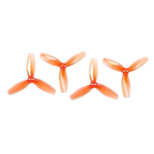 16 Paare (16CW + 16CCW) 3024 3-Blatt-Propeller 3 Zoll Prop passend for F9A-B RC Flying Ball/Fußball-Drohnen FPV 3 Zoll Zahnstocher(16Pairs Orange) von LiiZZi