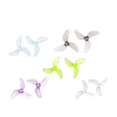 16CW + 16CCW 1219S 31mm 3-Blatt Leichte Propeller Fit for FPV Tinywhoop Micro Drone 0703 0702 29000KV Teile(1219S 1MM Mix Color) von LiiZZi