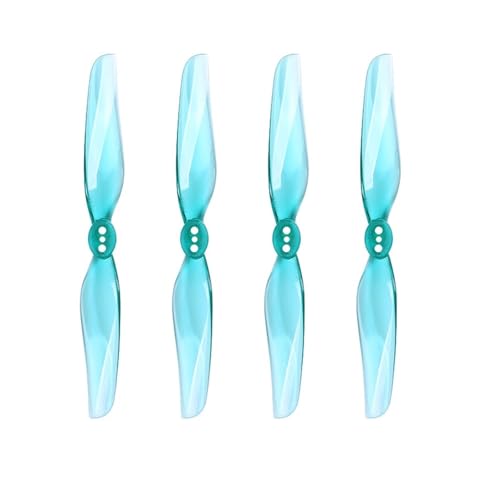 2/4 Paar 4030 4X3 2-Blatt PC Propeller Fit for FPV Racing Freestyle 4 Zoll Zahnstocher Micro Lange Palette LR4 Drohnen(2pair-Blue) von LiiZZi