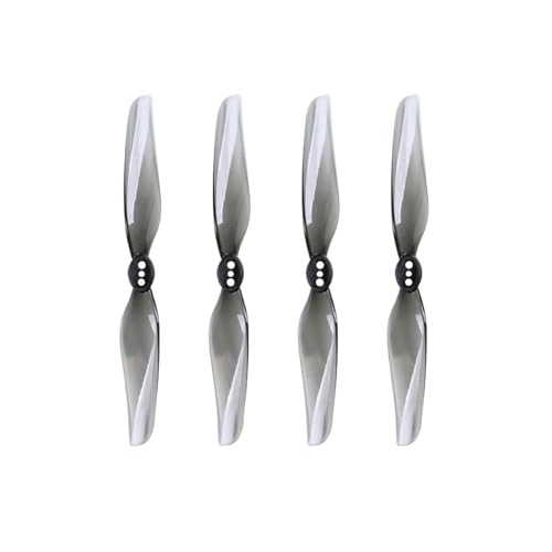 2/4 Paar 4030 4X3 2-Blatt PC Propeller Fit for FPV Racing Freestyle 4 Zoll Zahnstocher Micro Lange Palette LR4 Drohnen(2pair-Grey) von LiiZZi