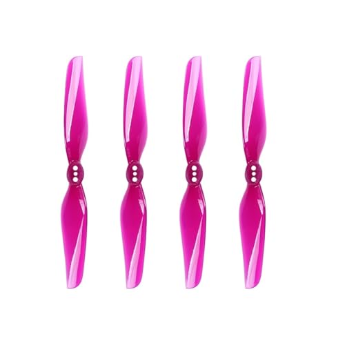 2/4 Paar 4030 4X3 2-Blatt PC Propeller Fit for FPV Racing Freestyle 4 Zoll Zahnstocher Micro Lange Palette LR4 Drohnen(2pair-Purple) von LiiZZi