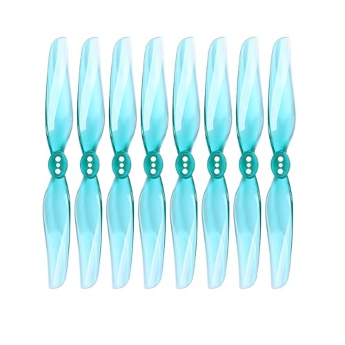2/4 Paar 4030 4X3 2-Blatt PC Propeller Fit for FPV Racing Freestyle 4 Zoll Zahnstocher Micro Lange Palette LR4 Drohnen(4pair-Blue) von LiiZZi