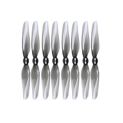 2/4 Paar 4030 4X3 2-Blatt PC Propeller Fit for FPV Racing Freestyle 4 Zoll Zahnstocher Micro Lange Palette LR4 Drohnen(4pair-Grey) von LiiZZi