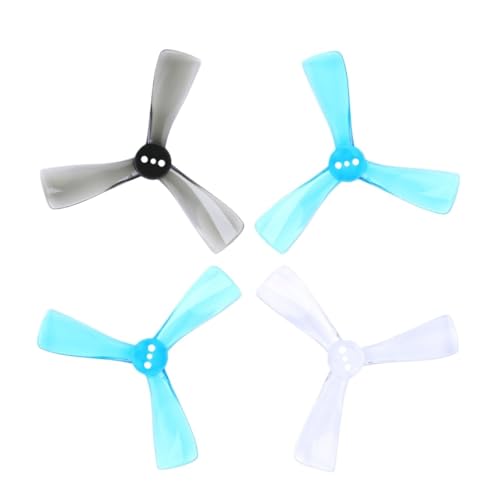 2/4 Paar Cine 2525 2,5X2,5 X3 DREI Propeller Fit for RC FPV Freestyle 2,5 Zoll Gefasste Drone(2pair-White) von LiiZZi