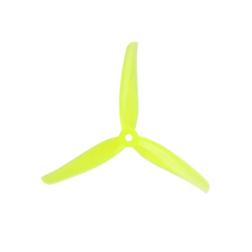 2/4 Paar F5 5 Zoll 3tri Propeller Mit 5mm Montage Loch Fit for FPV Drone Teile(Yellow-4pair) von LiiZZi