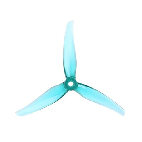 2/4 Paar R5 5 Zoll 3 Tri Propeller Prop CW CCW mit 5 mm Montageloch passend for FPV RC Racing Drone(4pair-Blue) von LiiZZi