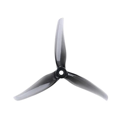 2/4 Paar R5 5 Zoll 3 Tri Propeller Prop CW CCW mit 5 mm Montageloch passend for FPV RC Racing Drone(4pair-Grey) von LiiZZi