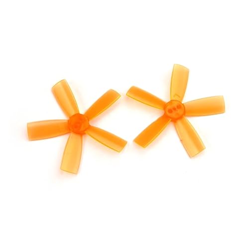 2 Paar 2035 Propeller 2 Zoll 50,8 mm PC-Requisiten 5-Paddel CW CCW Paddel 1,5 mm Loch passend for bürstenlose FPV-Renndrohne im Innenbereich Quadcopter(Orange) von LiiZZi