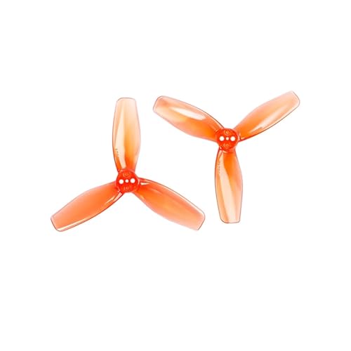 2 Paar 3024 3-Blatt-Propeller 3 Zoll Prop passend for F9A-B RC Flying Ball/Fußball-Drohnen FPV 3 Zoll Zahnstocher gefasst(2Pairs Orange 1.5MM) von LiiZZi