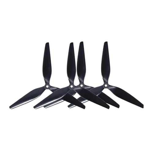 2 Paar 7X 3,7 X3 7037 / 7X5X3 7050 / 7X 4,5 X3 7045 / 7,5X3,7 X3 7037 3-Blatt PC FPV Propeller Fit for 7 Zoll Drone Propeller(7X4.5X3 7045) von LiiZZi