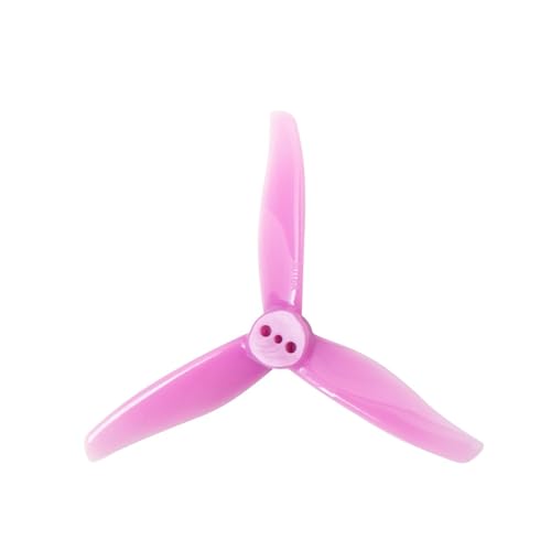 2 Paare/4 Stück 3016 Propeller 1,5 m 2 mm Loch 3 Zoll 3-Blatt CW CCW FPV Propeller Mini-Requisiten Passend for 3 Zoll FPV Racing Drone(1.5mm Purple) von LiiZZi