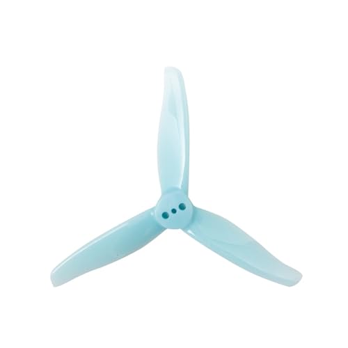 2 Paare/4 Stück 3016 Propeller 1,5 m 2 mm Loch 3 Zoll 3-Blatt CW CCW FPV Propeller Mini-Requisiten Passend for 3 Zoll FPV Racing Drone(2mm Blue) von LiiZZi