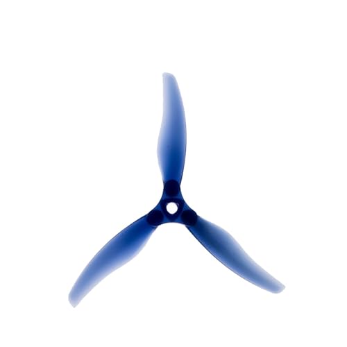 2 Paare/4 Stück Floppy Proppy F5135 5,1 Zoll Faltbarer 3-Blatt-Propeller passend for FPV Freestyle Long Range 4/6S 5 Zoll Drohnen(Blue) von LiiZZi