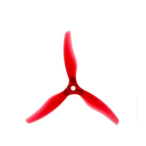2 Paare/4 Stück Floppy Proppy F5135 5,1 Zoll Faltbarer 3-Blatt-Propeller passend for FPV Freestyle Long Range 4/6S 5 Zoll Drohnen(Red) von LiiZZi