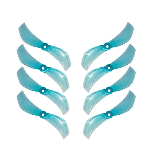 20 CW + 20 CCW 40MM 1610 2-Blatt PC Propeller 1mm 1,5mm Loch Fit for RC FPV Racing Freestyle Tinywhoop Drohnen Ersatz(20Pairs 1.5mm Blue) von LiiZZi