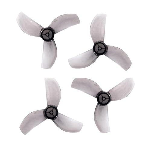 20 Paar Mirco Props 35 mm 3-Blatt/4-Blatt PC Propeller 1,0 mm passend for RC FPV Racing Freestyle FPV Drohnen 08028 Motoren(20Pairs 3-Blade Grey) von LiiZZi