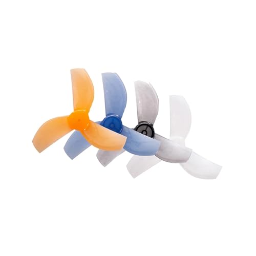 20 Paar Mirco Props 35 mm 3-Blatt/4-Blatt PC Propeller 1,0 mm passend for RC FPV Racing Freestyle FPV Drohnen 08028 Motoren(20Pairs 3Blade Mix) von LiiZZi