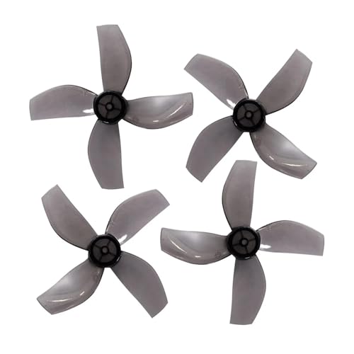 20 Paar Mirco Props 35 mm 3-Blatt/4-Blatt PC Propeller 1,0 mm passend for RC FPV Racing Freestyle FPV Drohnen 08028 Motoren(20Pairs 4-Blade Grey) von LiiZZi