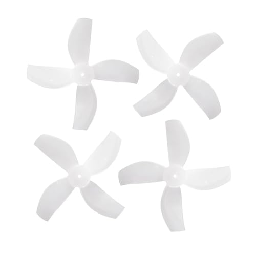 20 Paar Mirco Props 35 mm 3-Blatt/4-Blatt PC Propeller 1,0 mm passend for RC FPV Racing Freestyle FPV Drohnen 08028 Motoren(20Pairs 4Blade White) von LiiZZi
