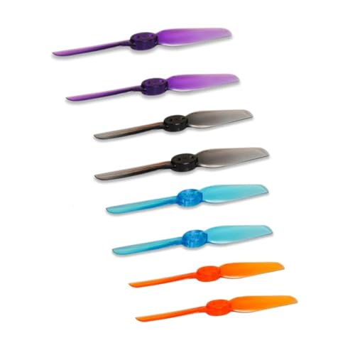 20 Paar T65MM 65mm 2-Blatt T-Mount PC Propeller 1,5mm Passend for FPV Freestyle 2,5 Zoll Zahnstocher-gefasste Drohne(Multi) von LiiZZi