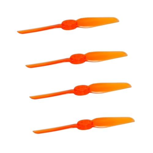20 Paar T65MM 65mm 2-Blatt T-Mount PC Propeller 1,5mm Passend for FPV Freestyle 2,5 Zoll Zahnstocher-gefasste Drohne(Orange) von LiiZZi