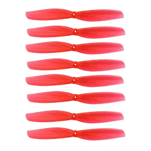 20 Paare (20CW + 20CCW) 65 MMS 65 mm 2-Blatt 1,5 mm Loch 1 mm Loch PC Propeller passend for RC Drone FPV Racing Zahnstocherrahmen(20Pairs Red 1.0MM) von LiiZZi