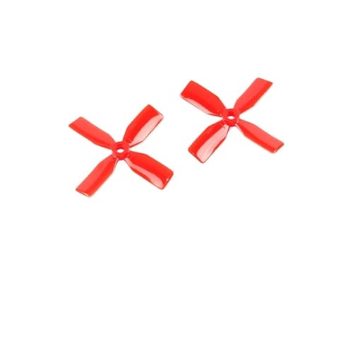 20 Stück 3030 3 Zoll 3 x 3 x 4 4 Propeller mit dynamischer Balance CW CCW passend for QAV130 150 kleine Verfahrmaschine, Renndrohne (10 Paar)(Red) von LiiZZi