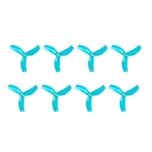 2025 4 Paar DALPROP Cyclone T2530 2,5 Zoll 3-Blatt-PC-Propeller Passend for FPV Freestyle 2,5 Zoll gefasste Drohnen(4Pairs Teal) von LiiZZi