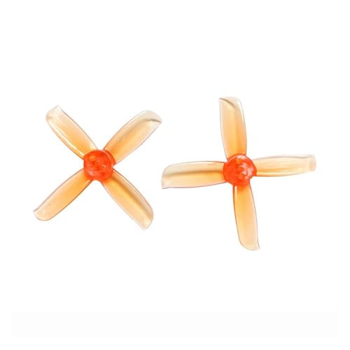 4 Paar 2036 4-Blatt-Propeller passend for 1105 1106 1108 RC Drone Quadcopter FPV Racing Brushless Motor(Yellow) von LiiZZi