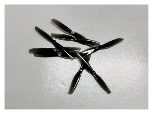 4 Paar 65 MMS 65 mm 2-Blatt-PC-Propeller 1 mm 1,5 mm passend for RC FPV Racing Freestyle 2,5 Zoll Drohnenteile(Black 1.5mm) von LiiZZi