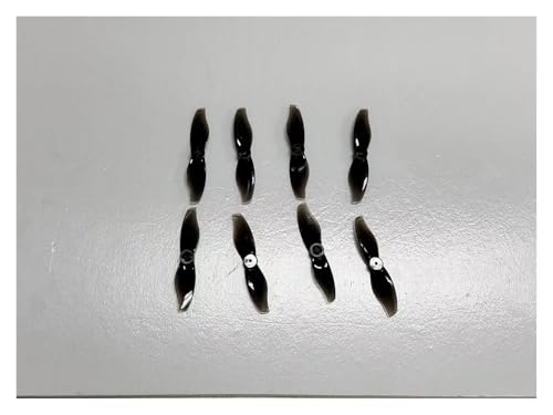 4 Paar 8 Stück 2-Blatt 2015 2,0 x 1,5 50 mm CCW/CW Propeller passend for hohlen bürstenlosen Motor RC Drone Flugzeugteile(Clear Black 1mm) von LiiZZi