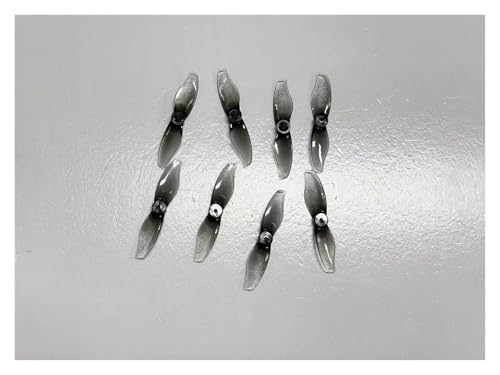 4 Paar 8 Stück 2-Blatt 2015 2,0 x 1,5 50 mm CCW/CW Propeller passend for hohlen bürstenlosen Motor RC Drone Flugzeugteile(Clear Gray 1.5mm) von LiiZZi
