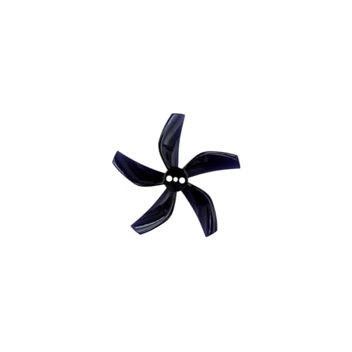 4 Paar 8 Stück D51 2020 2x2x5 2 Zoll 50,3 mm 5-Blatt-PC-Propeller 1,5 mm passend for RC FPV Racing Freestyle BETA85X Drone(Black) von LiiZZi