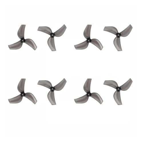 4 Paare (4CW + 4CCW) 35mmS-3 3-Blatt 35mmS-2 2-Blatt 35mm PC Propeller 1mm Loch Fit for FPV Teile(35MM Gray 3-Blade) von LiiZZi