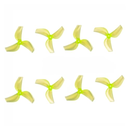 4 Paare (4CW + 4CCW) 35mmS-3 3-Blatt 35mmS-2 2-Blatt 35mm PC Propeller 1mm Loch Fit for FPV Teile(35MM Green 3-Blade) von LiiZZi