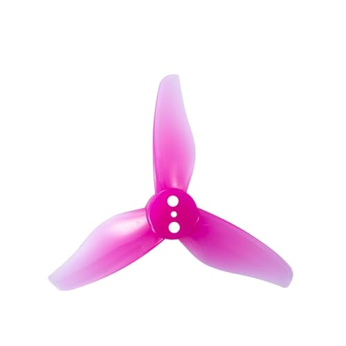 4 Paare H 2023 2X2.3X3 3-Blatt-Propeller 1 mm 1,5 mm passend for RC FPV Racing Freestyle 2-Zoll-Drohnen(Roes Red 1.5mm) von LiiZZi