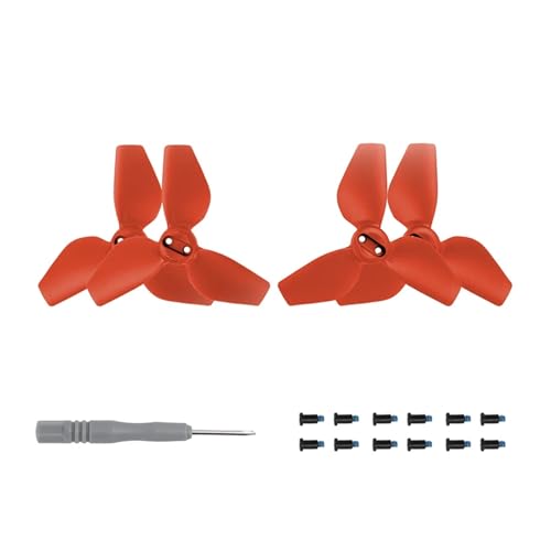 4 Teile/Satz Propeller Mit Schrauben Werkzeuge Fit for NEO Drone Zubehör(Red) von LiiZZi