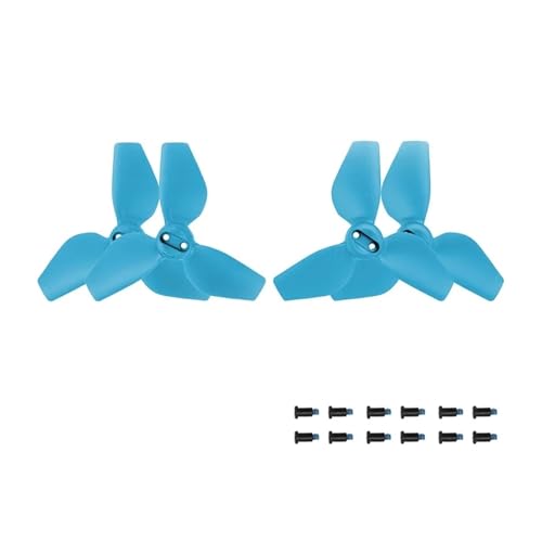 4 stücke Propeller Mit Schrauben Werkzeuge Fit for NEO Drone Zubehör Rot Blau Orange Schwarz(Blue) von LiiZZi
