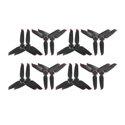 8 Pairs CW/CCW Propeller 5328S Requisiten Propeller Fit for FPV Combo Drone Zubehör(8pairs Red) von LiiZZi