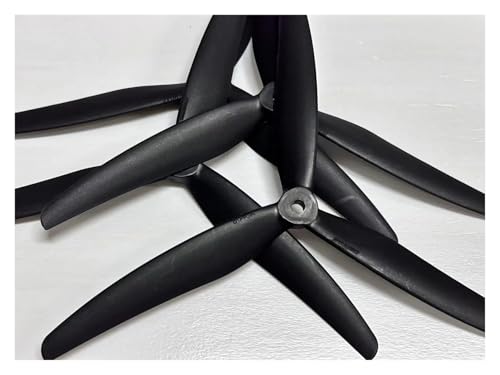 8040/8046/8060 3-Blatt 8 Zoll Glas Nylon Propeller CW CCW Makro Quad Props Passend for LR8 RC FPV X-Klasse Drohne(8046 Black) von LiiZZi
