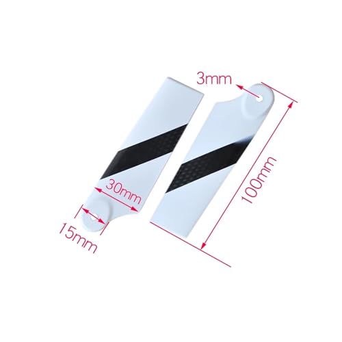 Carbon Heckpropeller 92mm Heckrotor Passend for RC Flugzeug Modellhubschrauber von LiiZZi