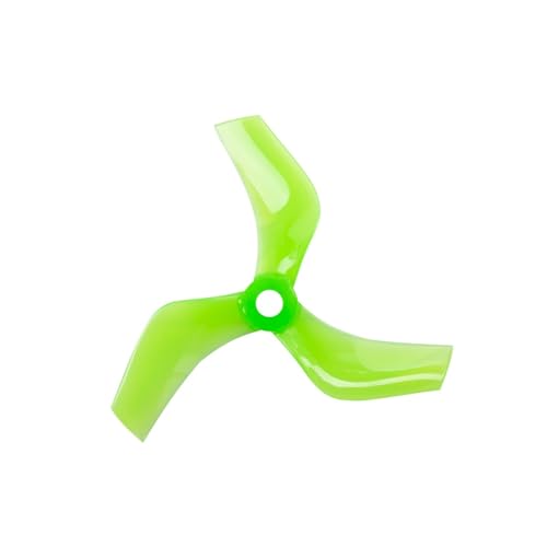 D75 75mm gefasster 3-Zoll-3-Blatt-PC-Propeller passend for RC FPV Racing Freestyle 3-Zoll-Kanaldrohnen 1408 1507(2Pairs Green) von LiiZZi