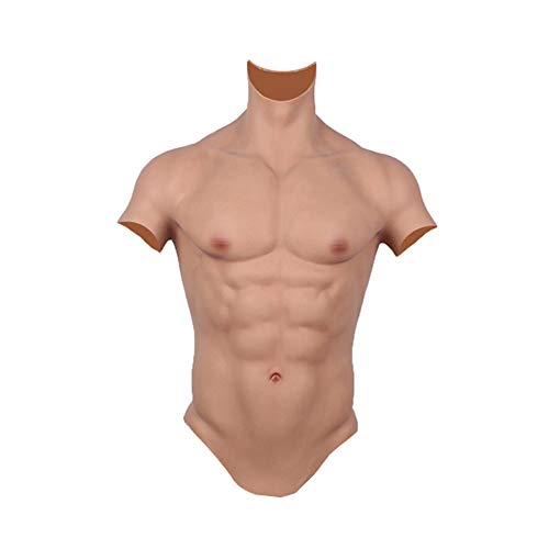 Liifun Realistische Fake Muscle Silikon Männliche Brust Half Body Suit mit schwimmenden Punkt Design für Cosplay Halloween Requisiten - - Large Liifun Realistische Fake Muscle Silikon Männliche Brust Half Body Suit mit schwimmenden Punkt Design für Cosplay Halloween Requisiten - - Large von Liifun