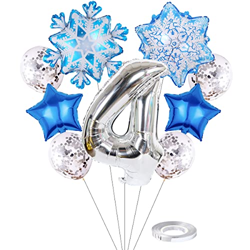 Liitata 4. Frozen Geburtstagsdeko Mädchen Frozen Luftballon Set Zahl 4 Folienballon Silber Große Schneeflocken Luftballon Mylar Ballon Konfetti Latexballon für Kinder Mädchen Geburtstag Party Deko Liitata 4. Frozen Geburtstagsdeko Mädchen Frozen Luftballon Set Zahl 4 Folienballon Silber Große Schneeflocken Luftballon Mylar Ballon Konfetti Latexballon für Kinder Mädchen Geburtstag Party Deko von Liitata