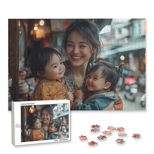 Personalisiertes Fotopuzzle, Personalisiert Puzzle 1000/1500/2000/3000/4000/5000 Teile Erwachsene, Gestalte Selbst Puzzle mit Bild, Holzpuzzle mit Eigenem Foto, für Valentinstag, Weihnachten, E-42 Personalisiertes Fotopuzzle, Personalisiert Puzzle 1000/1500/2000/3000/4000/5000 Teile Erwachsene, Gestalte Selbst Puzzle mit Bild, Holzpuzzle mit Eigenem Foto, für Valentinstag, Weihnachten, E-42 von Lijahoo