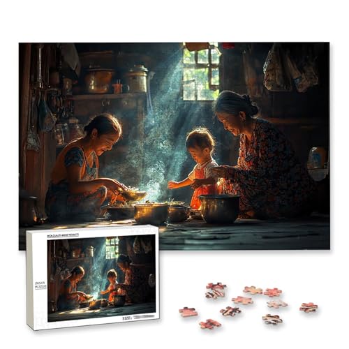 Personalisiertes Puzzle mit Eigenem Foto, Personalisiertes Puzzle 1000 Teile Erwachsene, Gestalte Selbst Holzpuzzle mit Bild, Fotopuzzle mit Benutzerdefiniertes Geschenkbox, für Geschenke, Deko, B-69 von Lijahoo